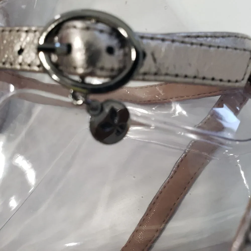 Like New J. Renee Women's Open Toe Silver 3
